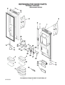 04 - Refrigerator Door Parts parts for Kitchenaid Refrigerator KFIS27CXMS1 from AppliancePartsPros.com
