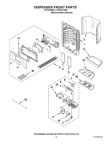 10 - Dispenser Front Parts parts for Kitchenaid Refrigerator KFIS27CXMS1 from AppliancePartsPros.com