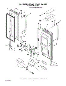 04 - Refrigerator Door Parts parts for Kitchenaid Refrigerator KFIL27CXMS1 from AppliancePartsPros.com