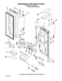 04 - Refrigerator Door Parts parts for Kitchenaid Refrigerator KFIL27CXMS3 from AppliancePartsPros.com