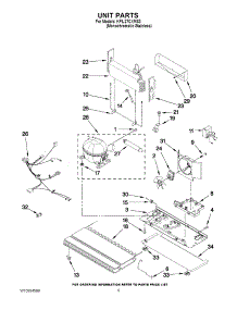 05 - Unit Parts parts for Kitchenaid Refrigerator KFIL27CXMS3 from AppliancePartsPros.com