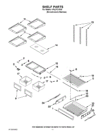 06 - Shelf Parts parts for Kitchenaid Refrigerator KFIL27CXMS1 from AppliancePartsPros.com