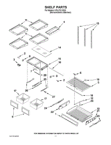 06 - Shelf Parts parts for Kitchenaid Refrigerator KFIL27CXMS3 from AppliancePartsPros.com