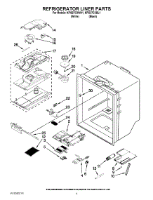 03 - Refrigerator Liner Parts parts for Kitchenaid Refrigerator KFIS27CXBL1 from AppliancePartsPros.com