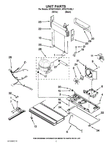 05 - Unit Parts parts for Kitchenaid Refrigerator KFIS27CXBL1 from AppliancePartsPros.com