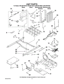 11 - Unit Parts parts for Kitchenaid Refrigerator KSRJ25FXMS00 from AppliancePartsPros.com
