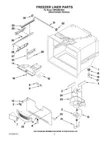 02 - Freezer Liner Parts parts for Kitchenaid Refrigerator KBFS25EVMS3 from AppliancePartsPros.com