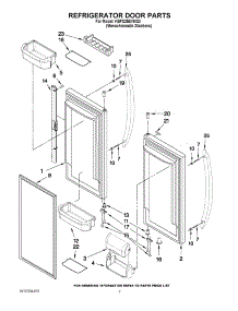 04 - Refrigerator Door Parts parts for Kitchenaid Refrigerator KBFS25EVMS3 from AppliancePartsPros.com