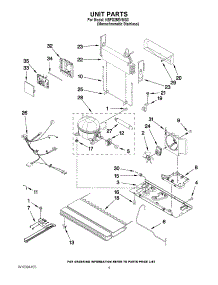 05 - Unit Parts parts for Kitchenaid Refrigerator KBFS25EVMS3 from AppliancePartsPros.com