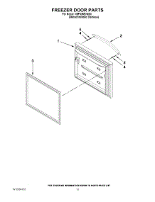 07 - Freezer Door Parts parts for Kitchenaid Refrigerator KBFS25EVMS3 from AppliancePartsPros.com