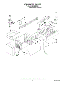 08 - Icemaker Parts parts for Kitchenaid Refrigerator KBFS25EVMS3 from AppliancePartsPros.com