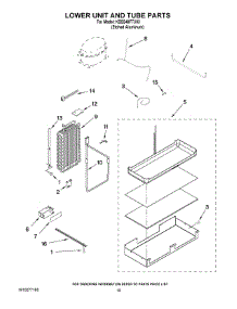 12 - Lower Unit And Tube Parts parts for Kitchenaid Refrigerator KSSS48FTX03 from AppliancePartsPros.com