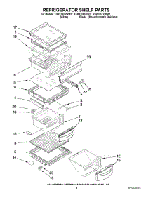 03 - Refrigerator Shelf Parts parts for Kitchenaid Refrigerator KSRX25FVBL02 from AppliancePartsPros.com