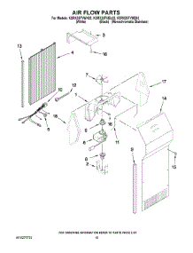 11 - Air Flow Parts parts for Kitchenaid Refrigerator KSRX25FVBL02 from AppliancePartsPros.com