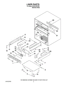 02 - Liner Parts parts for Kitchenaid Ingredient Center KDDC24RVS00 from AppliancePartsPros.com