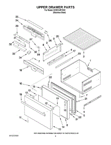 03 - Upper Drawer Parts parts for Kitchenaid Ingredient Center KDDC24RVS00 from AppliancePartsPros.com
