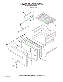 04 - Lower Drawer Parts parts for Kitchenaid Ingredient Center KDDC24RVS00 from AppliancePartsPros.com