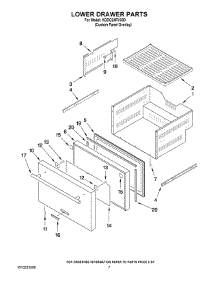 04 - Lower Drawer Parts parts for Kitchenaid Ingredient Center KDDO24RVX00 from AppliancePartsPros.com