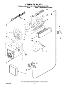10 - Icemaker Parts parts for Kitchenaid Refrigerator KSRX25FVWH02 from AppliancePartsPros.com