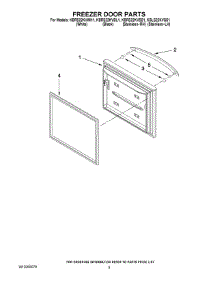 03 - Freezer Door Parts parts for Kitchenaid Refrigerator KBLS22KVSS1 from AppliancePartsPros.com
