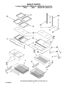 07 - Shelf Parts parts for Kitchenaid Refrigerator KBLS22KVSS1 from AppliancePartsPros.com