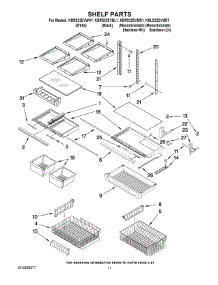 06 - Shelf Parts parts for Kitchenaid Refrigerator KBRS22EVBL1 from AppliancePartsPros.com