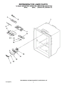 02 - Refrigerator Liner Parts parts for Kitchenaid Refrigerator KBRS19KTBL2 from AppliancePartsPros.com