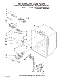 02 - Refrigerator Liner Parts parts for Kitchenaid Refrigerator KBRS22EVMS1 from AppliancePartsPros.com