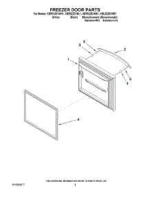05 - Freezer Door Parts parts for Kitchenaid Refrigerator KBRS22EVMS1 from AppliancePartsPros.com
