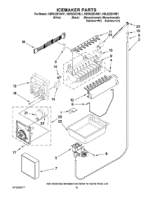 08 - Icemaker Parts parts for Kitchenaid Refrigerator KBLS22EVMS1 from AppliancePartsPros.com