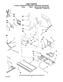 07 - Unit Parts parts for Kitchenaid Refrigerator KBRS22EVWH1 from AppliancePartsPros.com