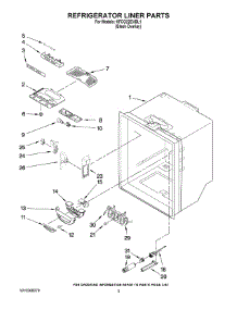 03 - Refrigerator Liner Parts parts for Kitchenaid Refrigerator KFCO22EVBL1 from AppliancePartsPros.com