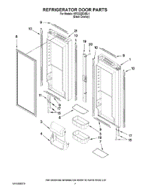 04 - Refrigerator Door Parts parts for Kitchenaid Refrigerator KFCO22EVBL1 from AppliancePartsPros.com