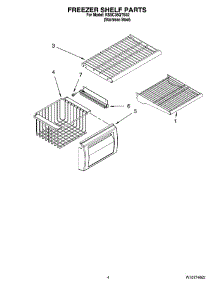 03 - Freezer Shelf Parts parts for Kitchenaid Refrigerator KSSC36QTS02 from AppliancePartsPros.com