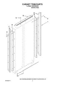02 - Cabinet Trim Parts parts for Kitchenaid Refrigerator KSSC48QVS02 from AppliancePartsPros.com
