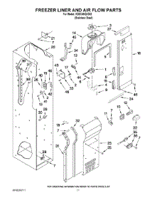 08 - Freezer Liner And Air Flow Parts parts for Kitchenaid Refrigerator KSSC48QVS02 from AppliancePartsPros.com