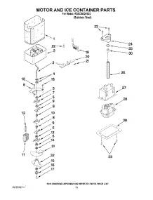 09 - Motor And Ice Container Parts parts for Kitchenaid Refrigerator KSSC48QVS02 from AppliancePartsPros.com