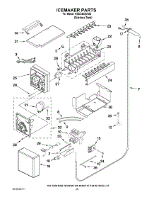 15 - Icemaker Parts parts for Kitchenaid Refrigerator KSSC48QVS02 from AppliancePartsPros.com