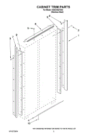 02 - Cabinet Trim Parts parts for Kitchenaid Refrigerator KSSC36QTS03 from AppliancePartsPros.com