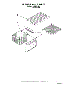 03 - Freezer Shelf Parts parts for Kitchenaid Refrigerator KSSC36QTS03 from AppliancePartsPros.com