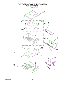 07 - Refrigerator Shelf Parts parts for Kitchenaid Refrigerator KSSC36QTS03 from AppliancePartsPros.com