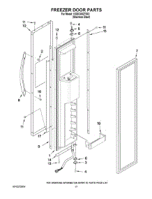 11 - Freezer Door Parts parts for Kitchenaid Refrigerator KSSC36QTS03 from AppliancePartsPros.com