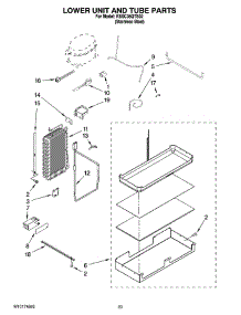 14 - Lower Unit And Tube Parts parts for Kitchenaid Refrigerator KSSC36QTS02 from AppliancePartsPros.com