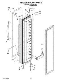 10 - Freezer Door Parts parts for Kitchenaid Refrigerator KSSC42FTS02 from AppliancePartsPros.com