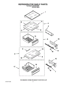 07 - Refrigerator Shelf Parts parts for Kitchenaid Refrigerator KSSC42QTS02 from AppliancePartsPros.com