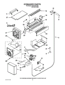 15 - Icemaker Parts parts for Kitchenaid Refrigerator KSSC42QTS02 from AppliancePartsPros.com