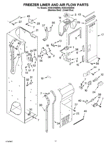 08 - Freezer Liner And Air Flow Parts parts for Kitchenaid Refrigerator KSSC42QMU00 from AppliancePartsPros.com