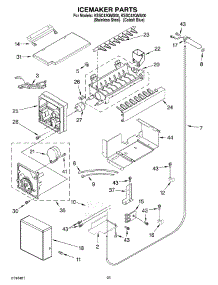 15 - Icemaker Parts parts for Kitchenaid Refrigerator KSSC42QMU00 from AppliancePartsPros.com