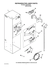 04 - Refrigerator Liner Parts parts for Kitchenaid Refrigerator KSSC42QVS01 from AppliancePartsPros.com