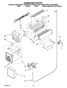 12 - Icemaker Parts parts for Kitchenaid Refrigerator KSRV22FVBT02 from AppliancePartsPros.com